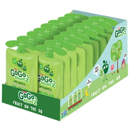 GoGo Squeez Applesauce 3.2 Oz. Pouch, PK18